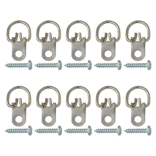12 Packs: 10 ct. (120 total) D-Ring Hanger Value Pack by Studio D&#xE9;cor&#xAE;